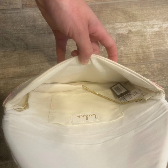 Lulus Floral Beaded Clutch - Picture 2 of 4